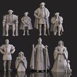 1.134.jpg Medieval Nobility Clergy Figures Renaissance Royal Court STL 3D print model