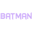 Batman LOGO LETTERS-01.STL Batman Logo Cellphone Stand