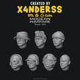 Team-141-Heads.png [X4NDERSS 1⁄48] MODERN WARFARE TEAM 141 HEADS FOR MILITARY SETS • MODERN • ARMY • MODULAR • LEGION SCALE • SOLDIER • SOLDIERS • MARINE • EASTERN • BATTLEFIELD • COD • GHOST • RECON BREAKPOINT • BLACK OPS • MINIATURE • 3D PRINT • PRINTING •