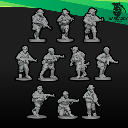 Vietnam: VietCong Rifleman Set 2 (15mm+)