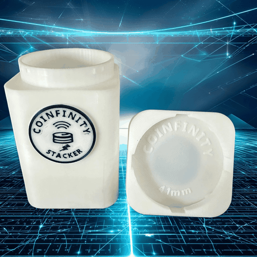 41StackerTron.png Coinfinity 41.0mm Stacker - Modularer NFC-Münzspeicher