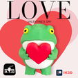 Pic-2024-02-22T093102.729.png ADORABLE FROG HOLDING A HEART / 3MF INCLUDED / NO SUPPORTS
