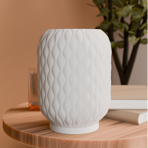 Serene Wave Table Lamp - 3D model önizlemesi