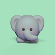 Cod2333-RoundBabyElephant-1.jpg Round Baby Elephant