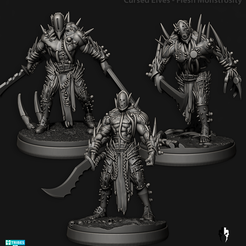 CursedElves_Flesh_Monstrosities.png Archivo 3D Elfos malditos 2.0 - Monstruosidades de carne・Modelo imprimible en 3D para descargar