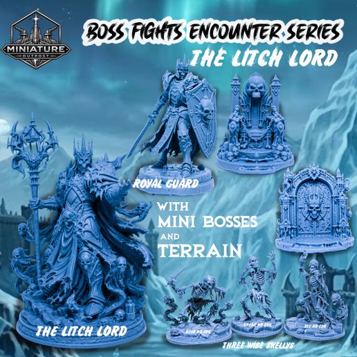 Lich Lord Boss Encounters: Ultimate Warlord STL Bundle