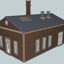 eab7dbc7-be4f-46b3-b172-45e5758f86fb.jpg Free 3D file HO Scale Boiler Building or Bakery・3D printing idea to download