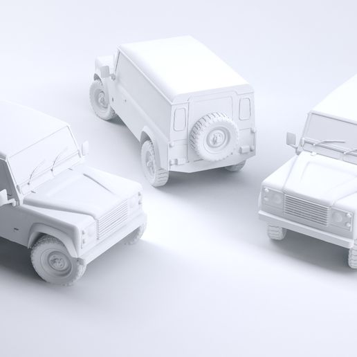 land_rover_110_van.jpg STL-Datei Land Rover 110 Van 1:72 Scale・Design für 3D-Drucker zum herunterladen, 660