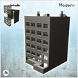 1-PREM.jpg Modern brick building with access platform and double chimneys (8) - Downtown Modern WW2 WW1 World War Diaroma Wargaming RPG