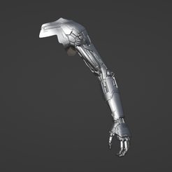 Preview1.png Archivo 3D Cyberpunk 2077 Johnny Silverhand Brazo Réplica de impresión 3D Modelo de impresión 3D・Objeto de impresión 3D para descargar