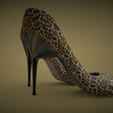 3.png Women's High Heels Sandals - Leopard Pattern