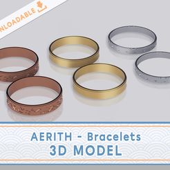 AERITH - Bracelets 3D MODEL Aerith bracelets | 3D file