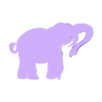 OBJ.obj Elephant Pendant V3  Printable Animal