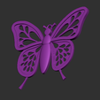 44.png Butterfly , 3D model STL