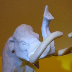 cover.jpg Ivory Fantasy Mammoth, Columbian Prehistoric Elephant- paintable model & 2 color print