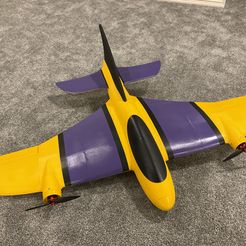 LW-PLA/PLA RC Plane - Pusher Propeller (PProp) by dbm0926, Download free  STL model