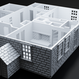 Render3.png N-Scale House 'Historic Vincent Residence' 1:160 Scale STL Files