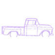 3100 1957.stl Wall Silhouette: Chevrolet Set