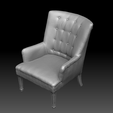 ch2.png Tufted Chair 3D Scan 3D model