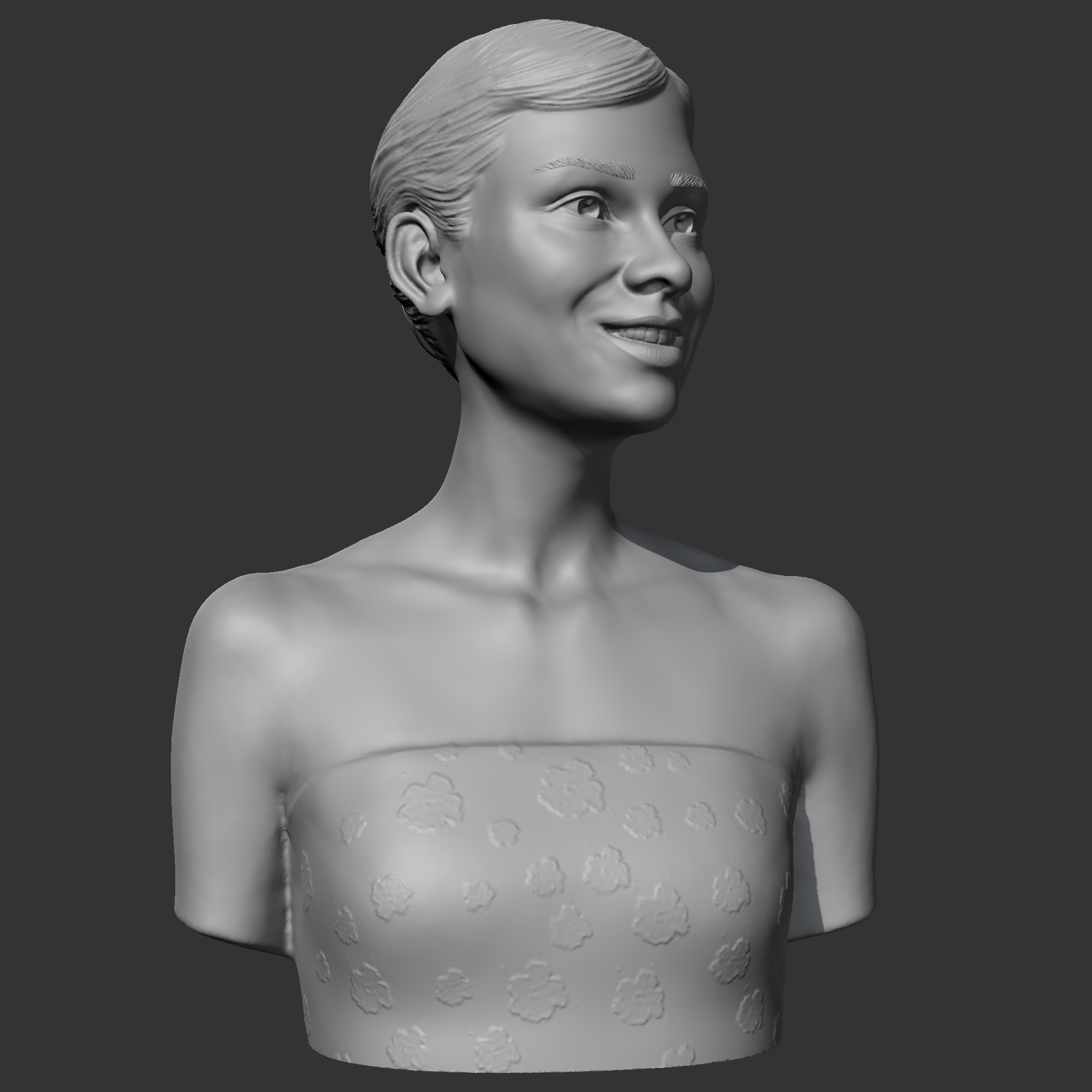 Download Obj File Audrey Hepburn 3d Print Model • Model To 3d Print ・ Cults 7844