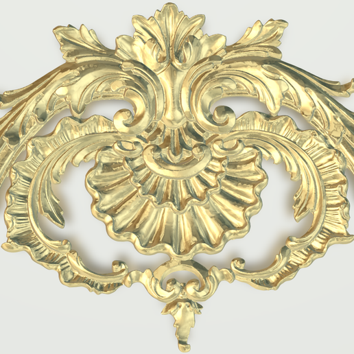 Baroque Ornamental Relief 005 STL