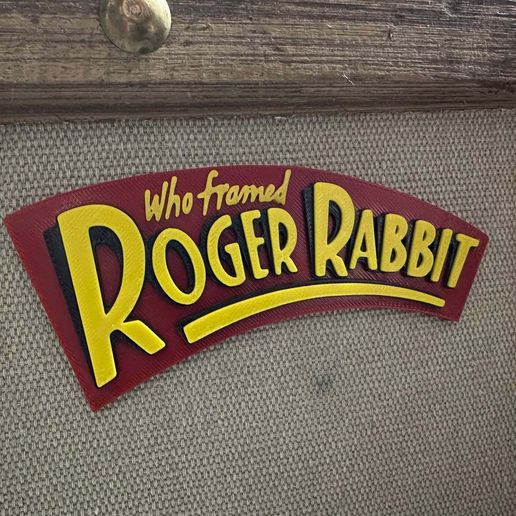 STL file who framed roger rabbit logo 🐇 ・3D printing idea to download・Cults