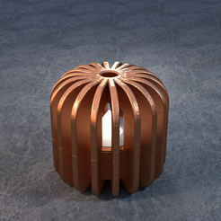 TeaC-18-Ball-Fins-Sm.png TeaC | Tea Light Holder | Fin Top (18) *Sm