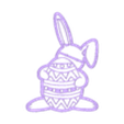 Conejo1 v1.stl Conejito Huevo de Pascua - Cortador de galletas - Fondant - Arcilla polimérica