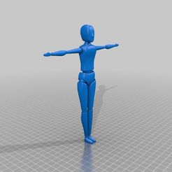 Posable_Model_by_KingRahl.jpg Download free STL file Posable figure concept for action figures • 3D print template, kingrahl3d