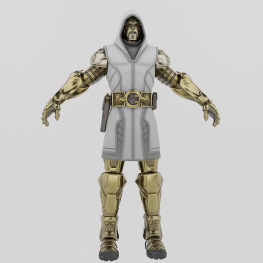 🦸 God Emperor Doom Textured Rigged・ OBJ File for ・Cults