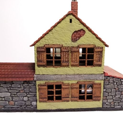 Small House with Barn and Shed