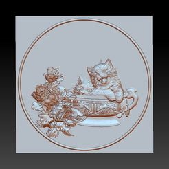CATS1.jpg Fichier STL gratuit chats・Modèle pour imprimante 3D à télécharger