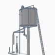 Water-Tower-02-16.png Cylindrical Sectional Water Tower - OO Gauge / 1:76 Scale