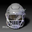 BPR_CompositeA.jpg SHOC Zero G+ Visor VIPER clips Facemask XII for Riddell SPEEDFLEX Helmet 3d print Model