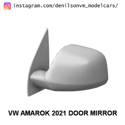 vwamarok.png Fichier STL VW AMAROK 2021 MIROIR DE PORTE・Objet imprimable en 3D à télécharger