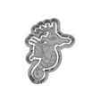 model.png Kingdra Pokemon cutter and stamp, cookie cutter, form