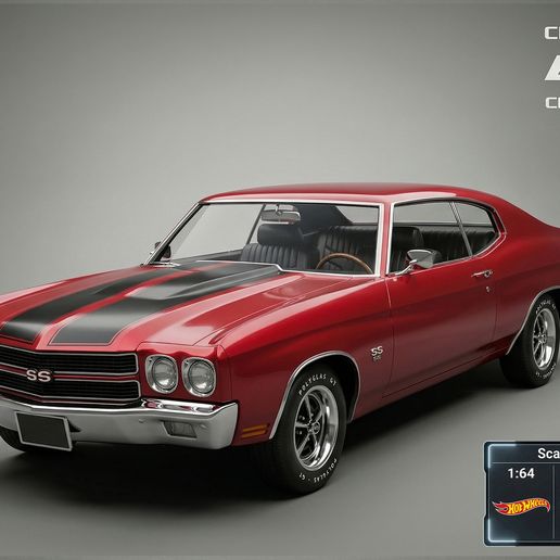 Chevrolet Chevelle SS 1970 – Muscle Car STL 3D Print Model