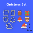 0130-2.png Christmas Set Cookie / Fondant Cutter