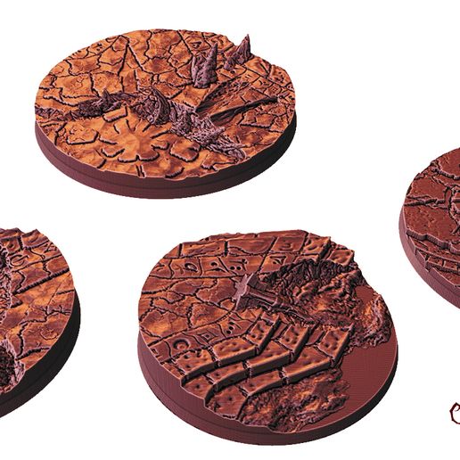 🕍 Chaos Runes bases・ STL File for 3D printing・Cults