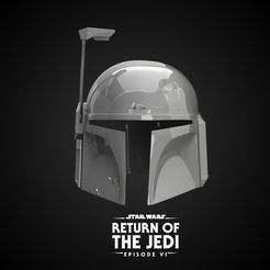 1.jpg Fichier STL Boba Fett ROTJ | RETURN OF THE JEDI | HELMET Stl 3d model・Design à télécharger et à imprimer en 3D