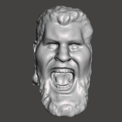 Screenshot-1402.png Файл STL WWE WWF LJN стиль Гигант Гонсалес скульптура головы・Модель для печати в 3D скачать