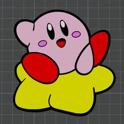 Untitled-1.jpg Archivo 3D gratis Kirby Estrella Warp - Kirby・Diseño imprimible en 3D para descargar