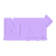 Nos Logo Sistema de óxido nitroso Cuadro Pared.stl Nos Logo Nitrous Oxide System Picture Wall