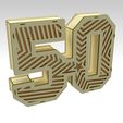 50_modelo-3d_Tapa-Estrella_render-01.jpeg 3D Number 50 Gift Box Design For Laser Cut & CNC Router