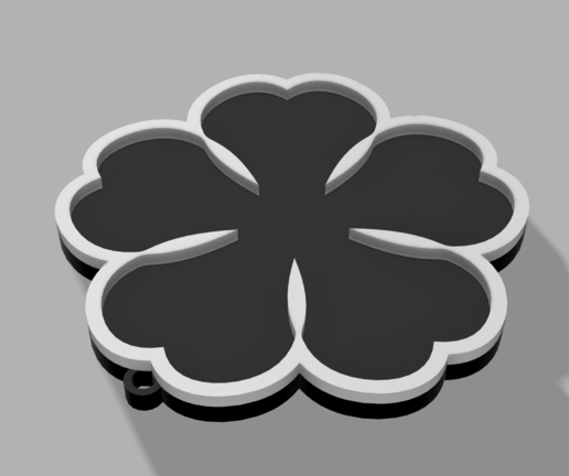 clover ☘️ Porta-chaves de trevo de cinco folhas Black Clover v2