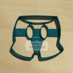 mickey-pantalon.jpg Archivo STL Cortante pantalón de Mickey- Mickey pants Cookie Cutter・Idea de impresión 3D para descargar