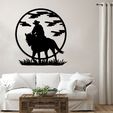 8-01.jpg Cowboy Metal Wall Art Laser Cut Files