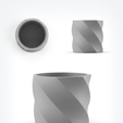 twistedpoly2.png TwistedPoly STL, Textured Cache Pot for Indoor Plants & Succulents, Minimalist Desk Decor