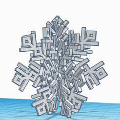 frontal-copo.png 3D snowflake shaped centerpiece