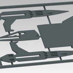 07_Buck_Rogers.JPG Archivo STL gratis Tarjeta del kit Buck Rogers Starfighter・Plan imprimible en 3D para descargar